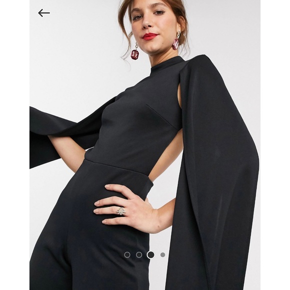 TRUE VIOLET Cape Detail Jumpsuit Sz 6 - Picture 3 of 6